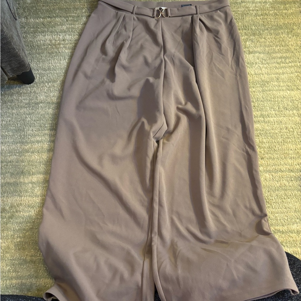 H&M Brown/Taupe wide leg Trousers